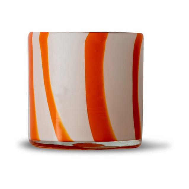 Calore ljuslykta XS Ø10 cm - Orange-white - By On