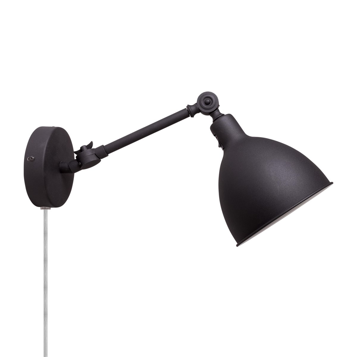 By Rydéns Bazar mini vägglampa Sandsvart | Skandinavisk Design | Vägglampor | Svart