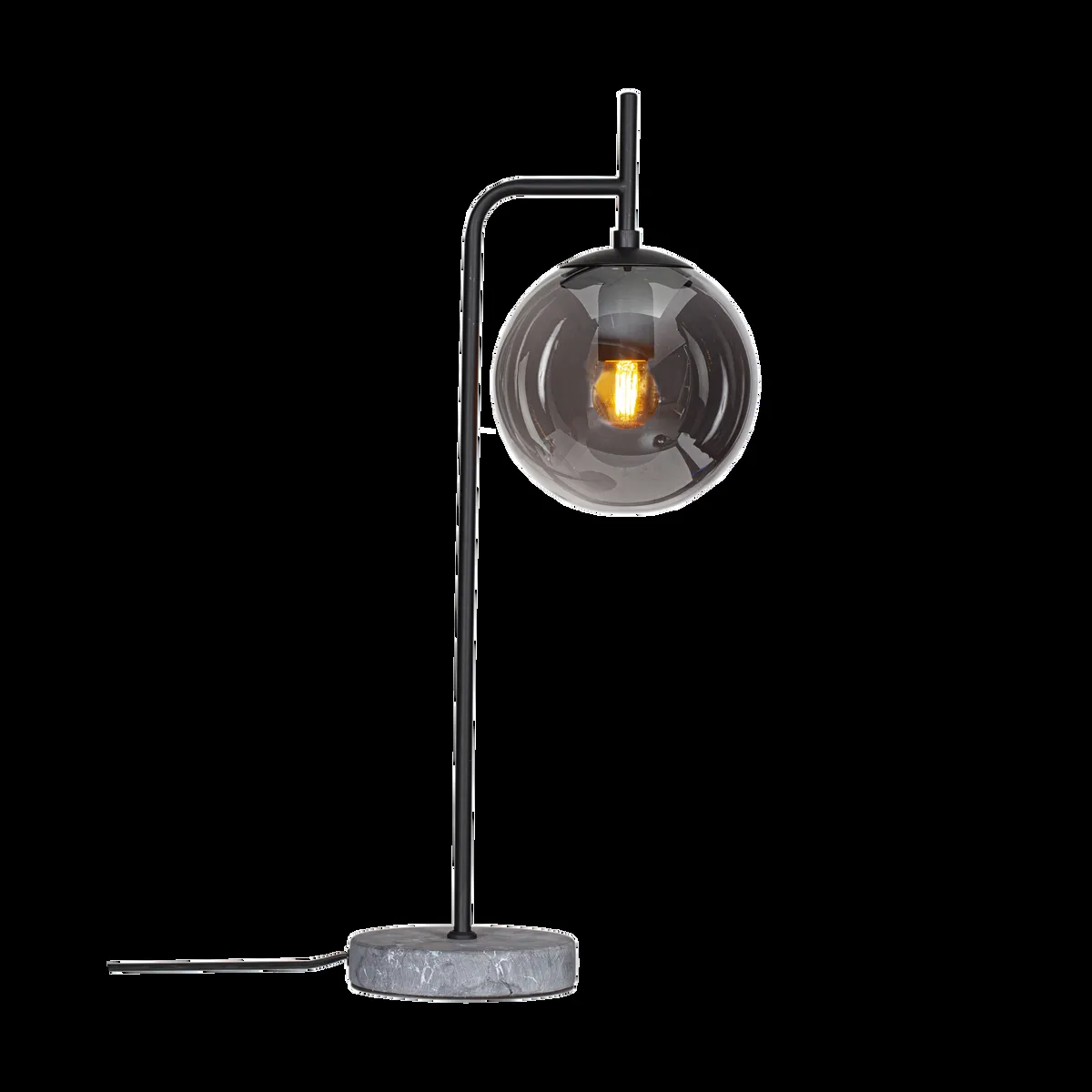 By Rydéns Boyle bordslampa 60 cm Rökgrå