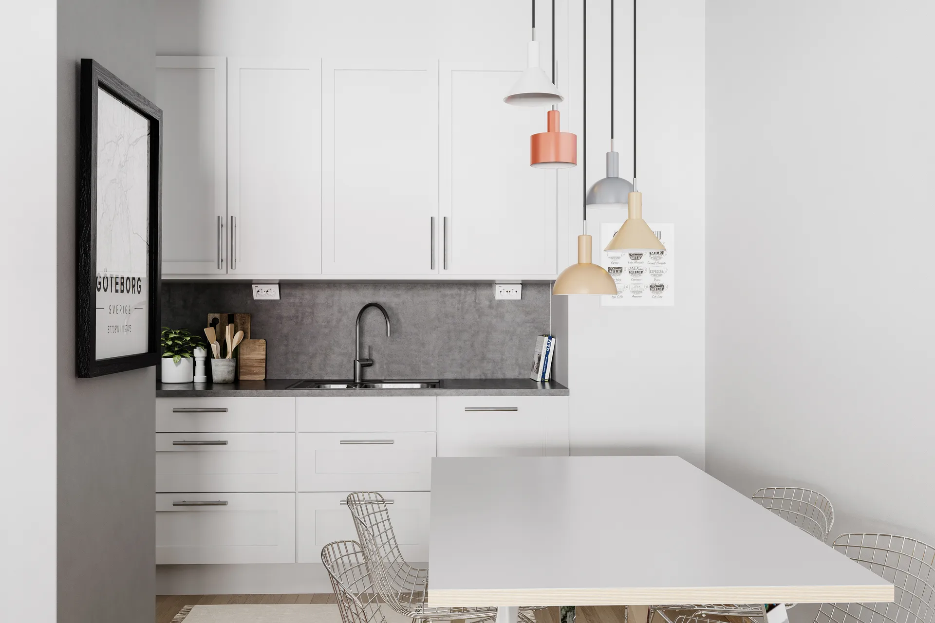 Cabano 5-låg taklampa, Multi By Rydéns