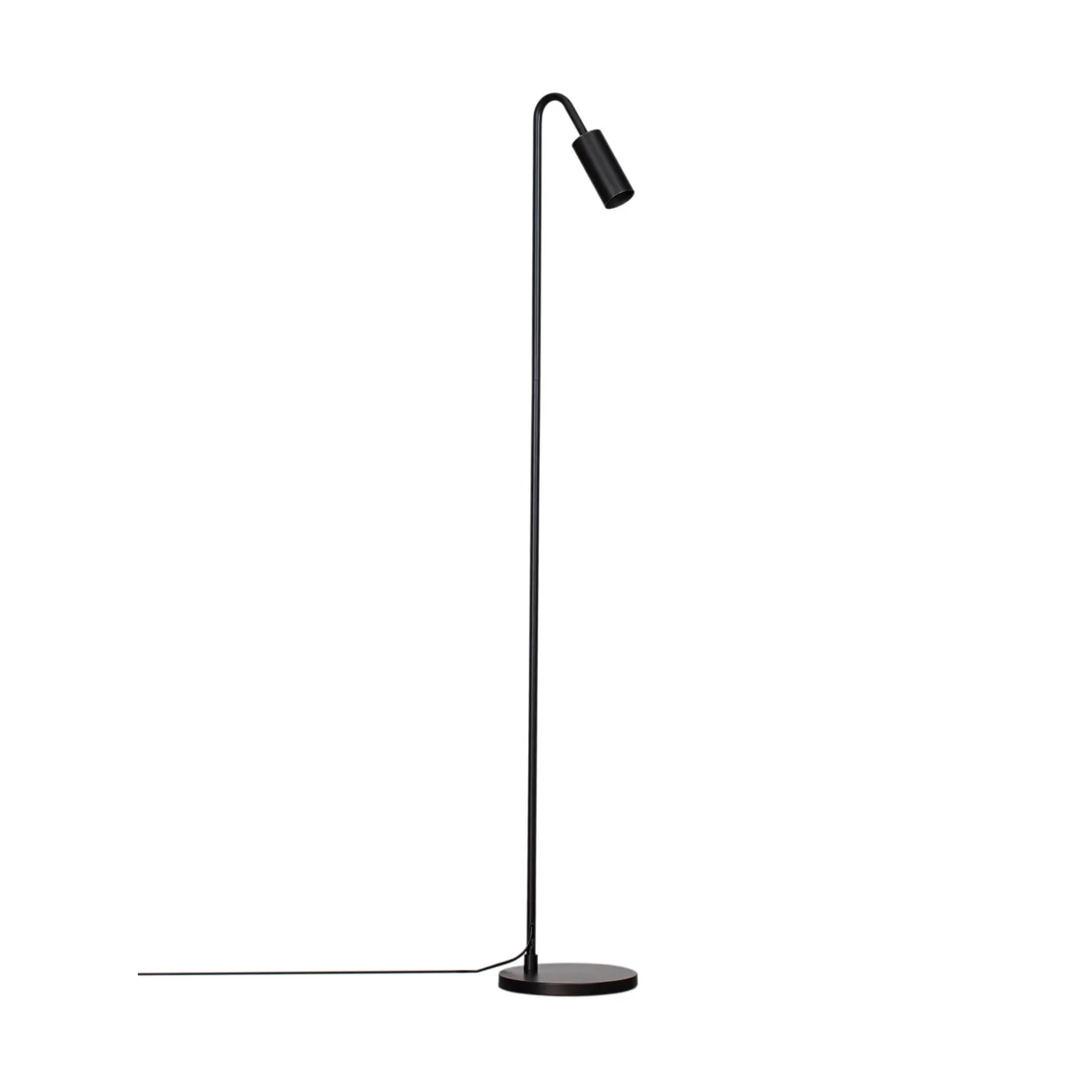 Curve golvlampa 146 cm, Matt svart By Rydéns