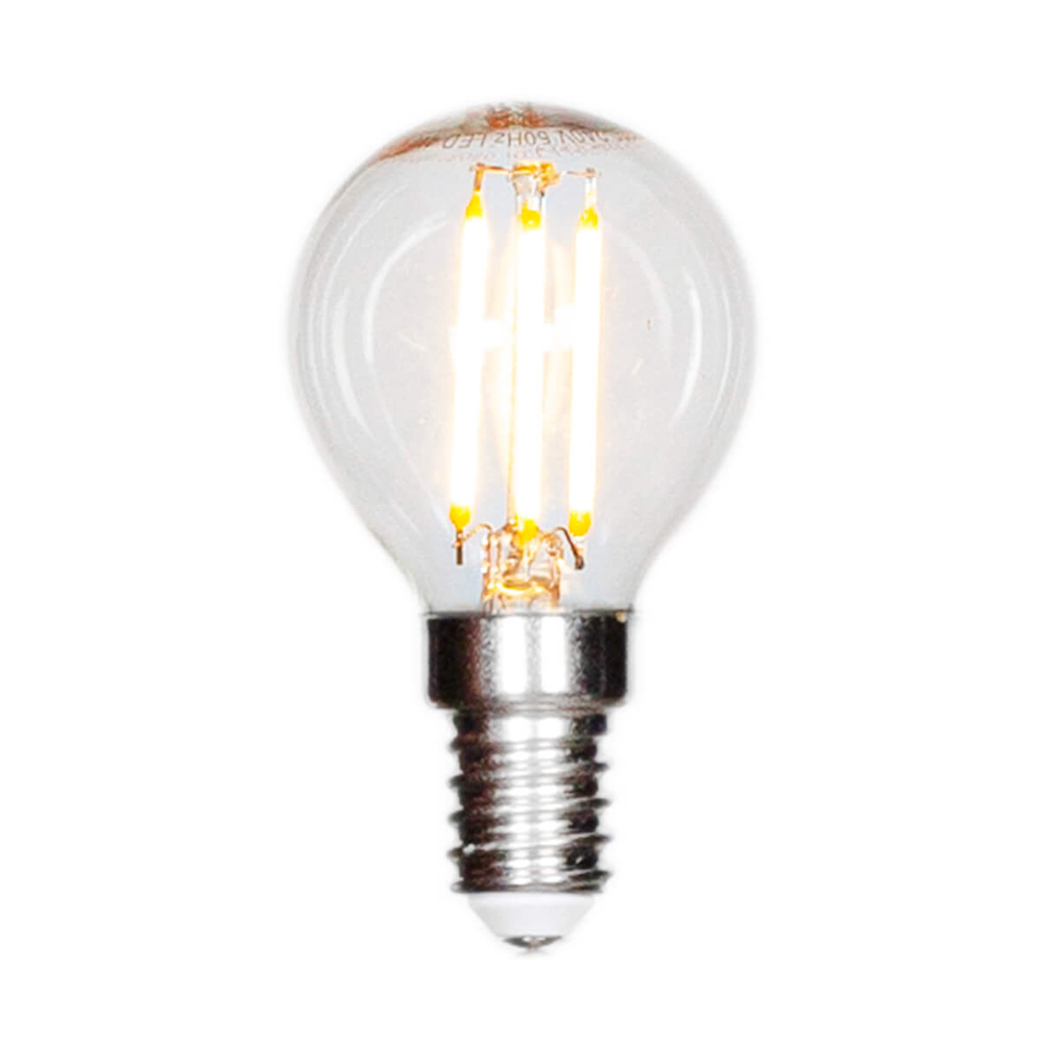 By Rydéns Filament lampa LED dimbar klot E14 4W Klar 4,5 cm