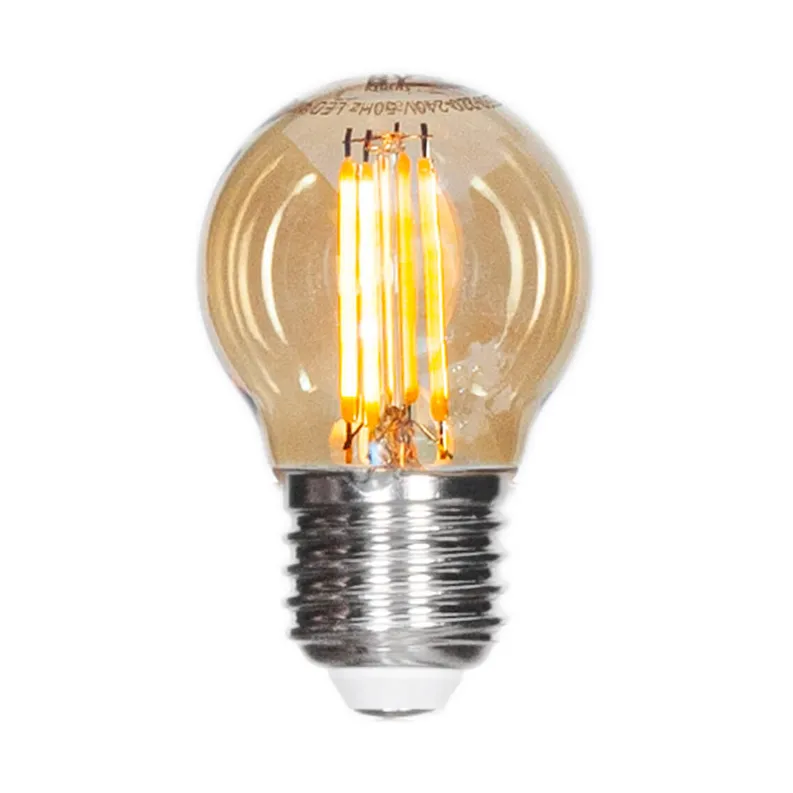 By Rydéns Filament lampa LED dimbar klot E27 4W Amber 4,5 cm