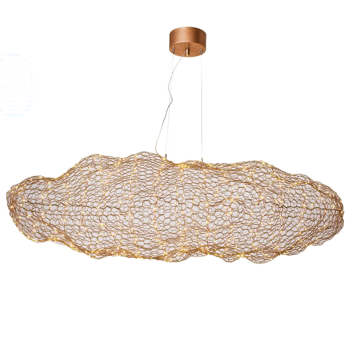 By Rydéns Hayden taklampa guld 115 cm | Skandinavisk Design | Taklampor & Pendlar | Guldfärgad