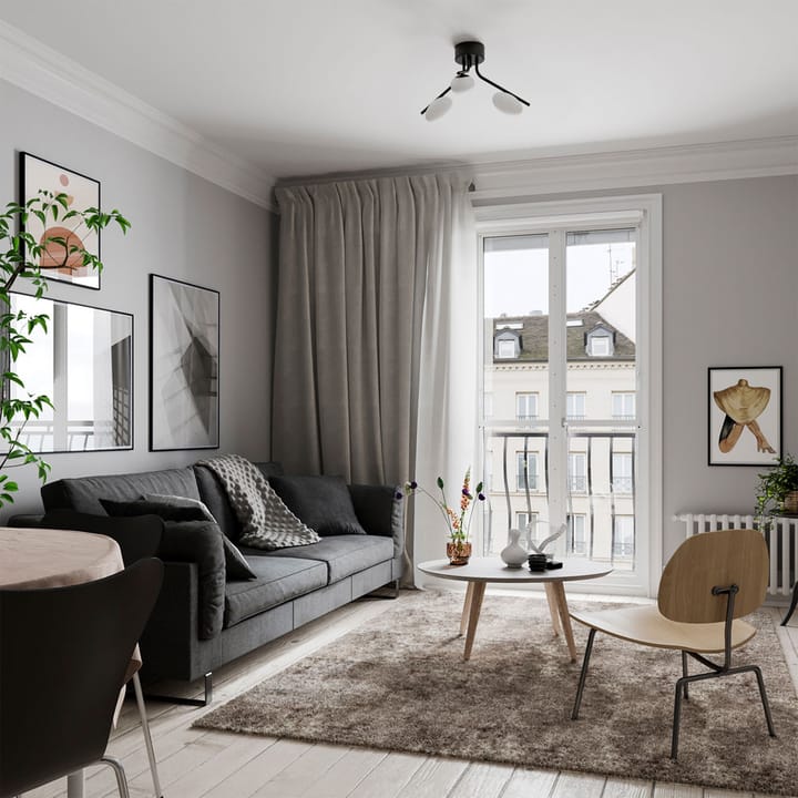 Imperia plafond, svart matt By Rydéns
