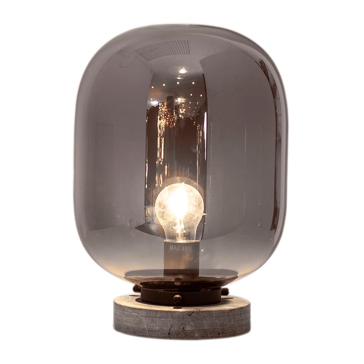 Leola bordslampa - Svart marmor-rökgrå - By Rydéns
