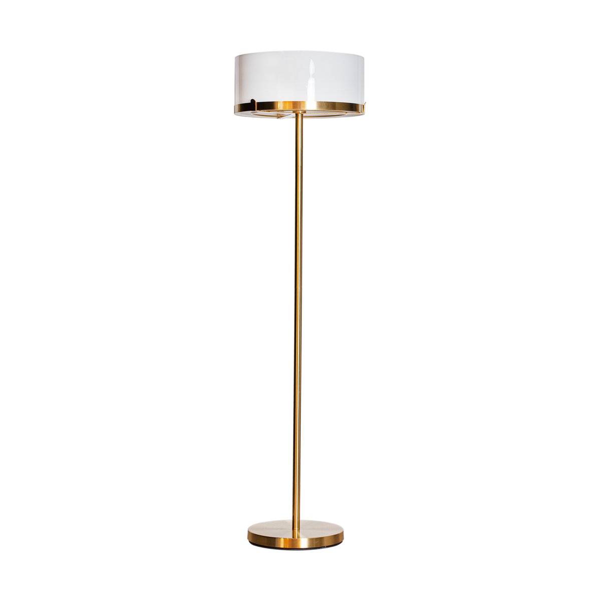 By Rydéns Marcel golvlampa 150 cm Mässing-vit | Skandinavisk Design | Golvlampor | Vit