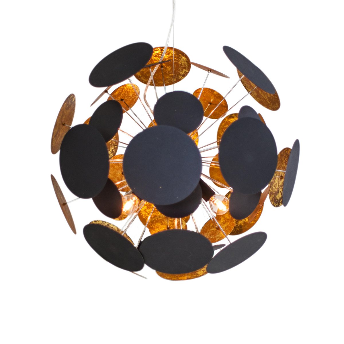 By Rydéns Planet taklampa 50 cm svart-guld | Skandinavisk Design | Taklampor & Pendlar | Svart