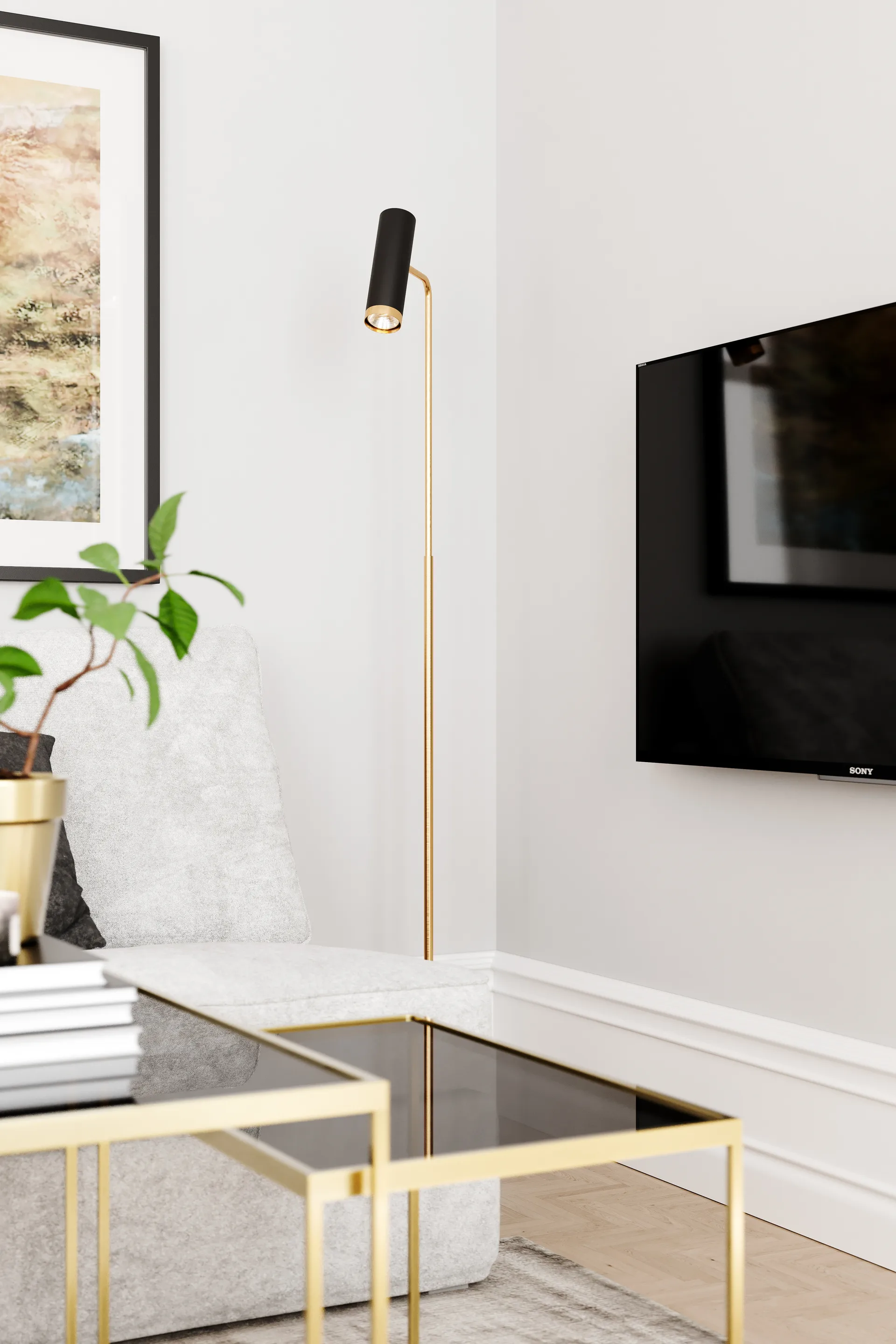 Puls golvlampa, Svart matt By Rydéns