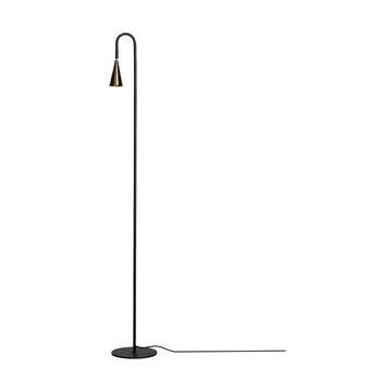 Spline golvlampa - Svart-mässing, 140 cm - By Rydéns