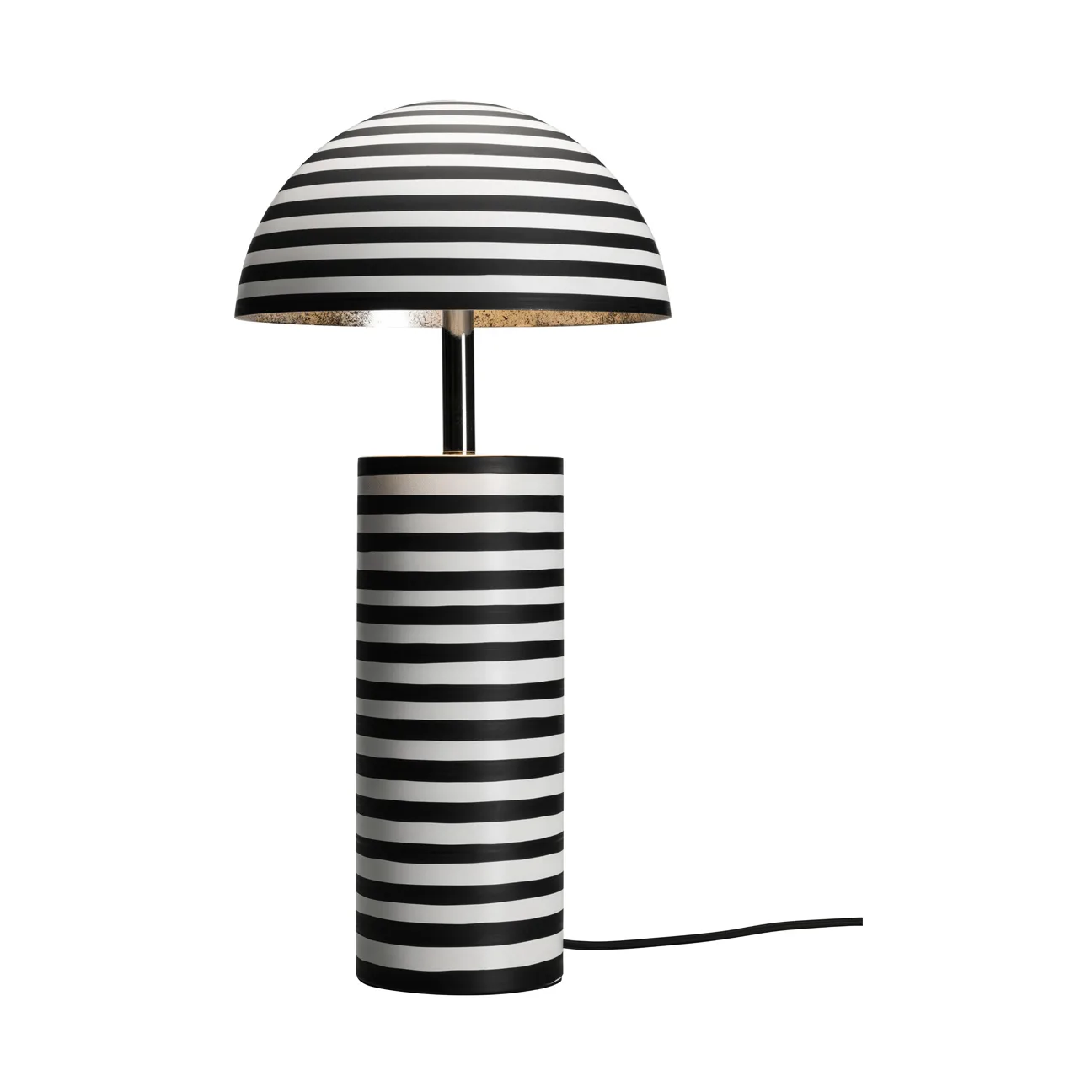 Stripe bordslampa, Vit-svart, 50 cm By Rydéns