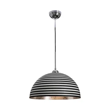 Stripe taklampa - Svart-vit, Ø45 cm - By Rydéns