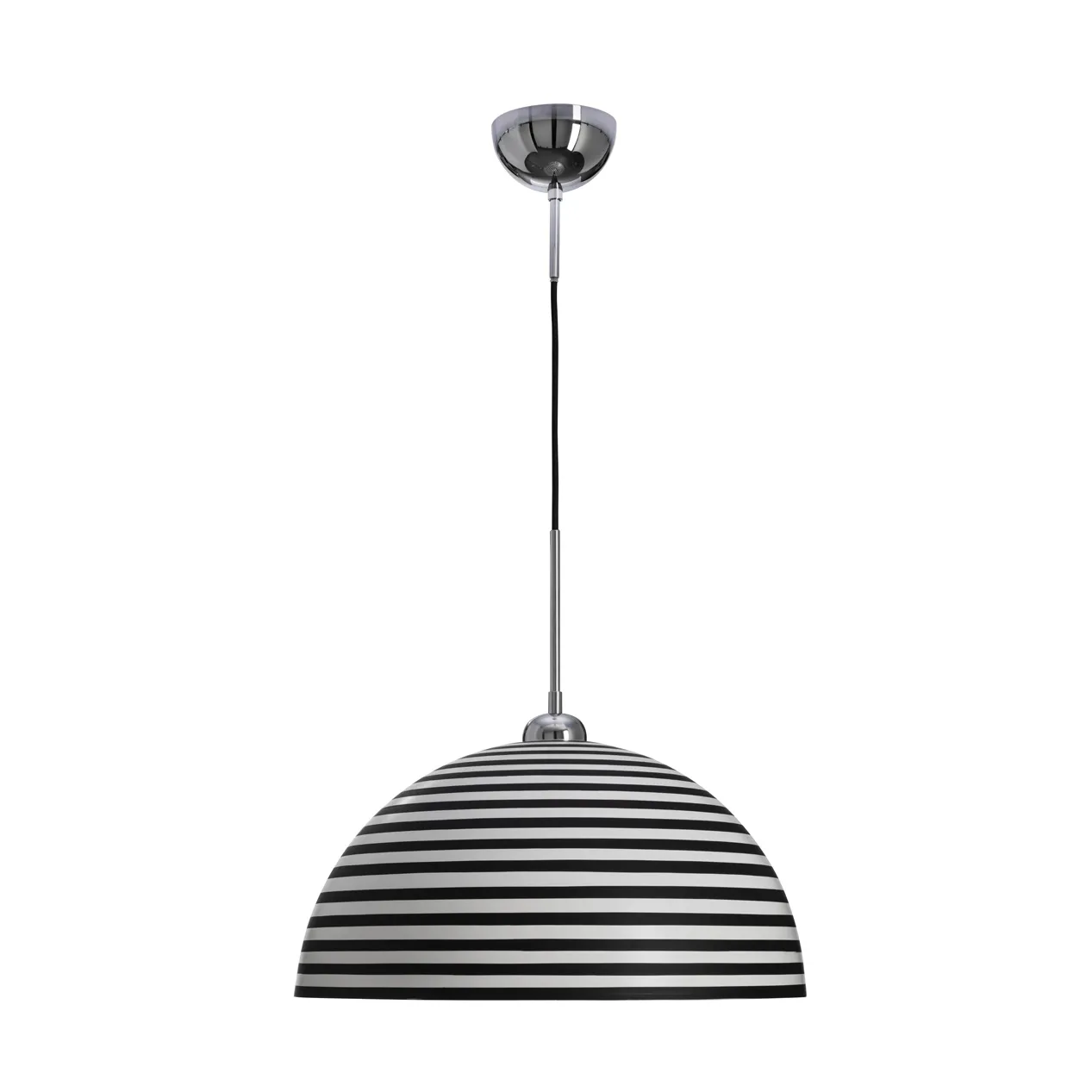 Stripe taklampa, Svart-vit, Ø45 cm By Rydéns
