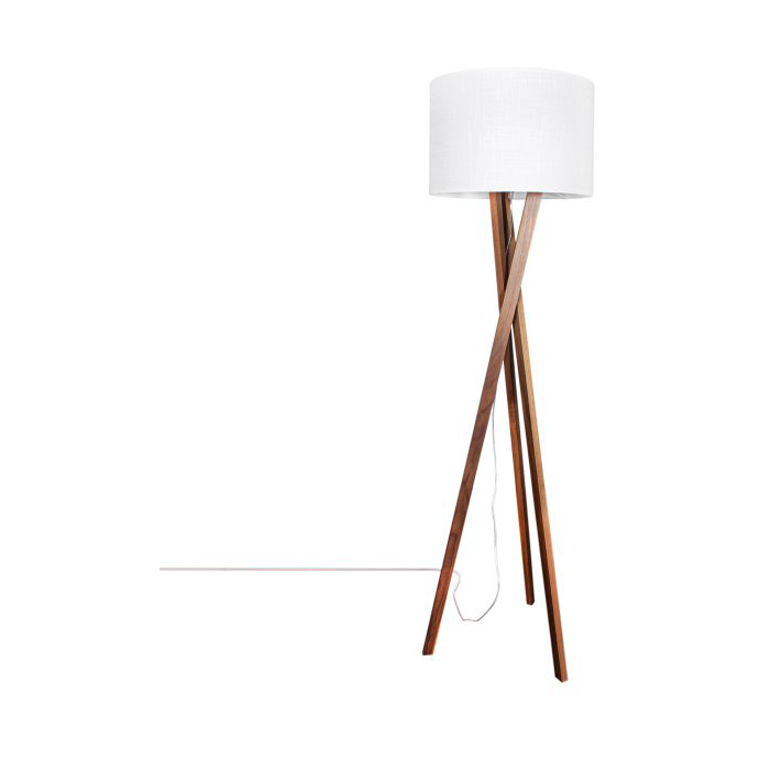 By Rydéns Vega golvlampa 160 cm Valnöt | Skandinavisk Design | Golvlampor | Vit