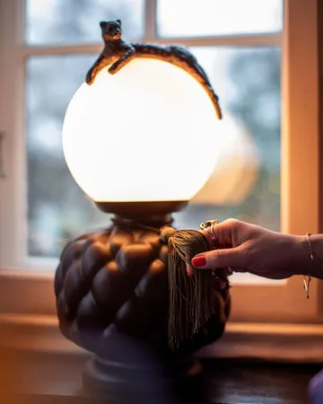 Viva La Diva bordslampa 45 cm - Svart-matt vit - By Rydéns