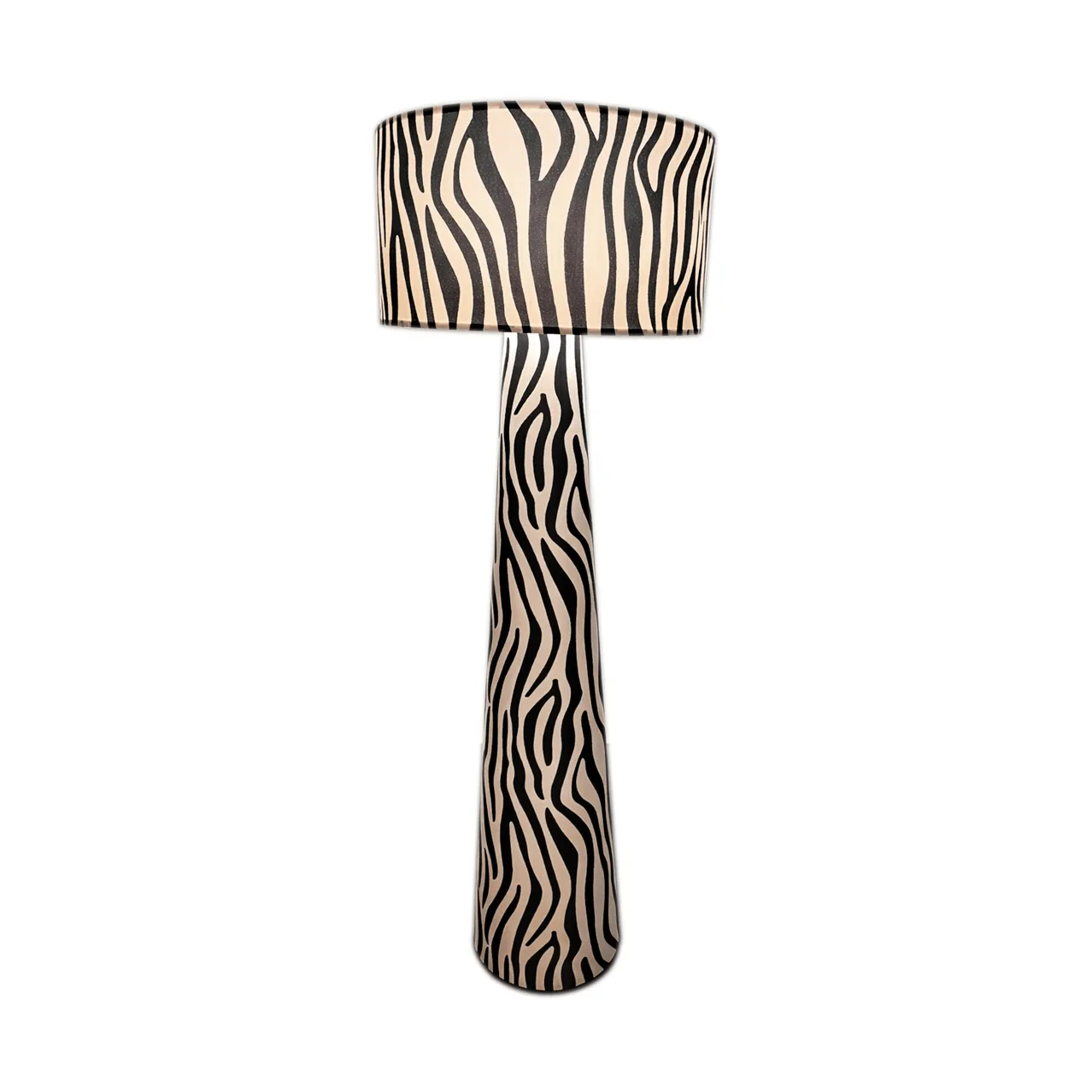 Zany Zebra golvlampa, Svart-vit, 144 cm By Rydéns