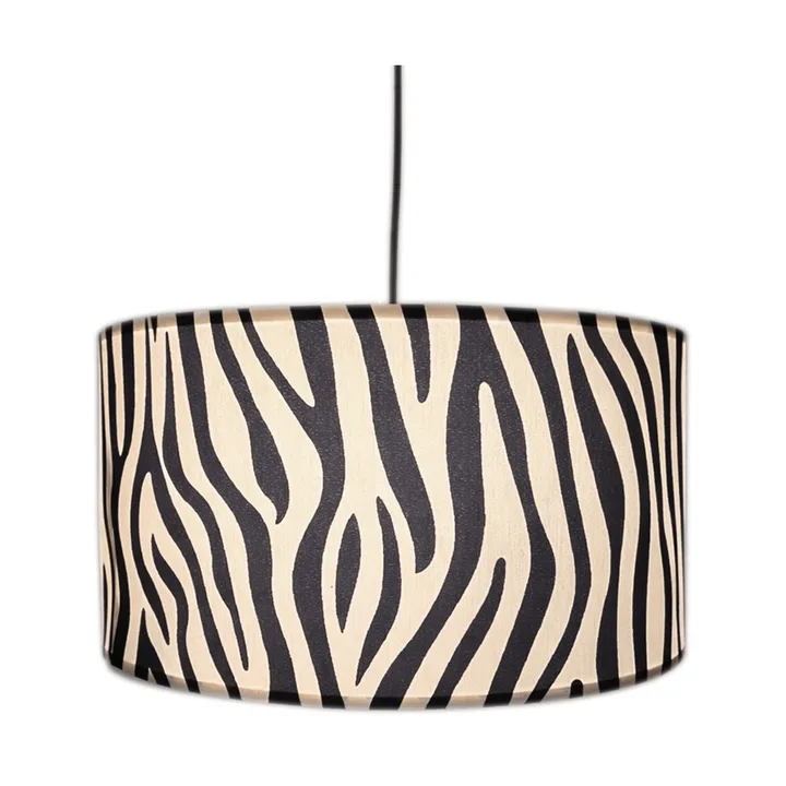 Zany Zebra taklampa - Svart-vit, Ø50 cm - By Rydéns
