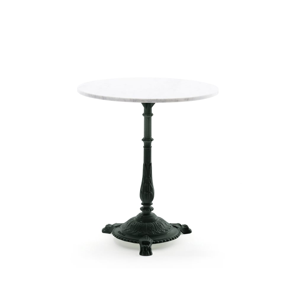Byarums bruk Classic cafébord Marmor vit, svart stativ