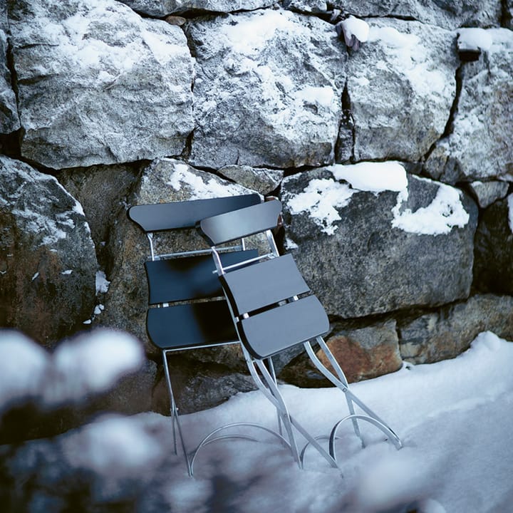 Classic No.2 stol, Svart, grönt stativ Byarums bruk