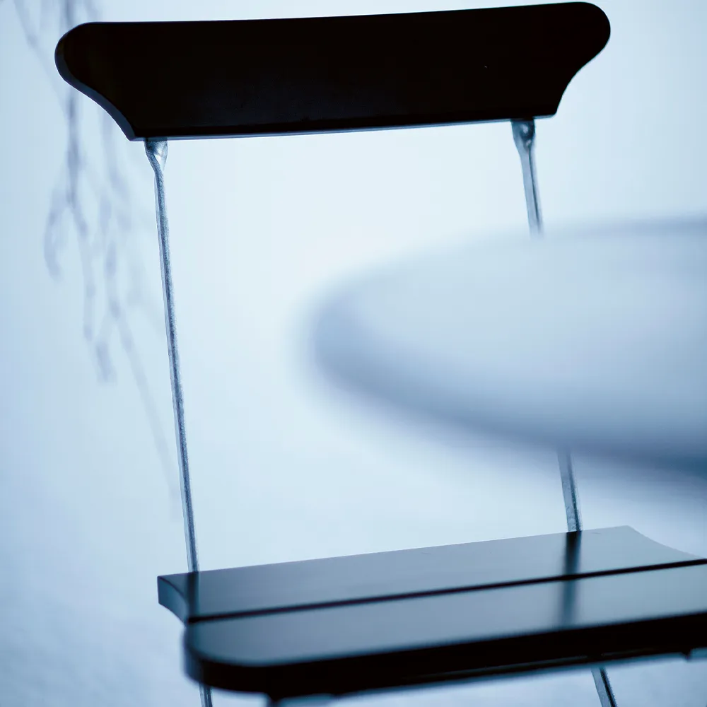 Classic No.2 stol, Svart, svart stativ Byarums bruk