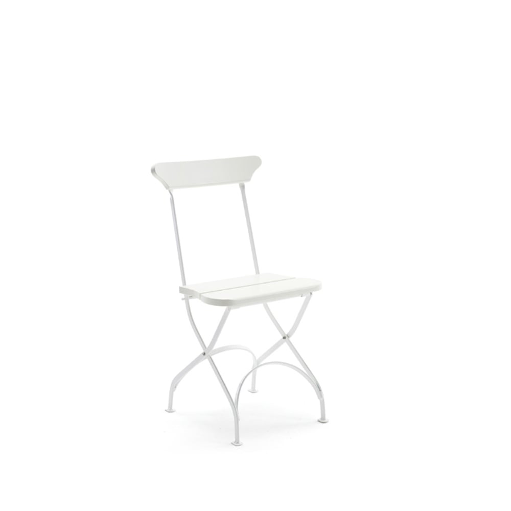 Byarums bruk Classic No.2 stol Vit, vitt stativ | Skandinavisk Design | Trädgårdsstolar | Vit
