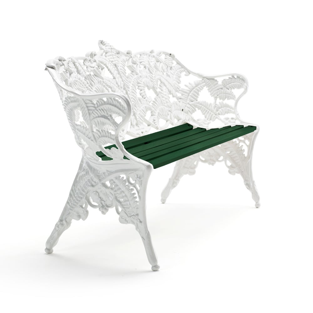 Byarums bruk Classic soffa Grön, vitt stativ | Skandinavisk Design | Trädgårdsbänkar | Grön