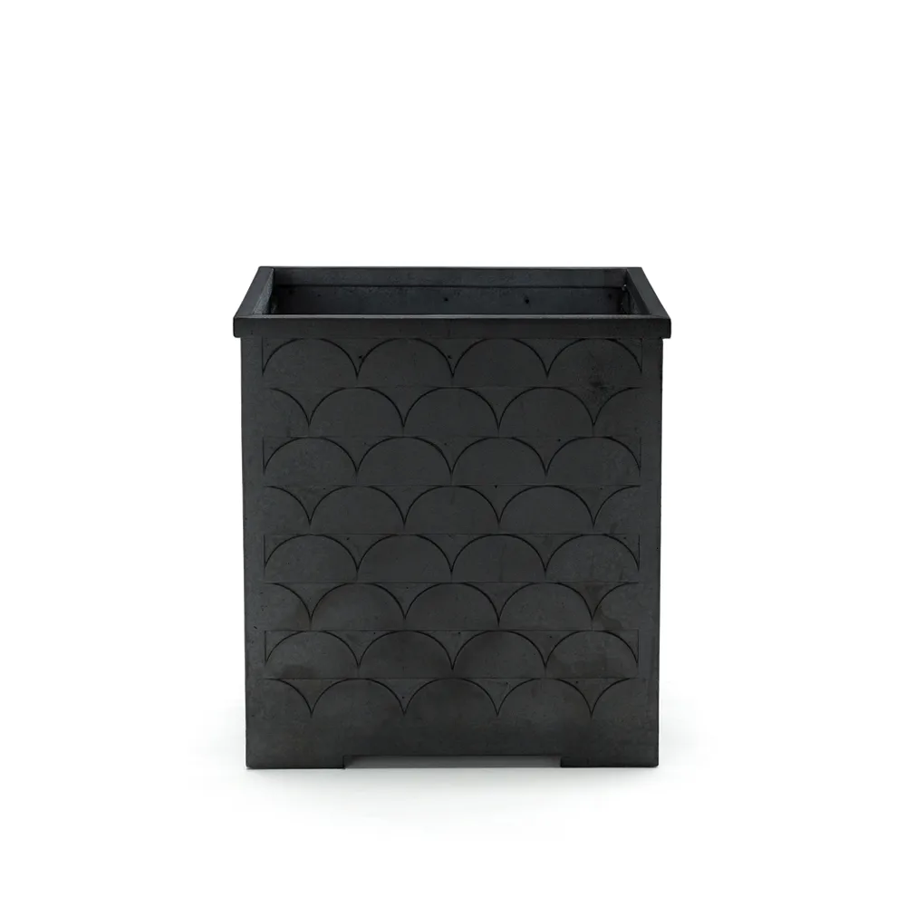 Byarums bruk Relief växtkärl Svart