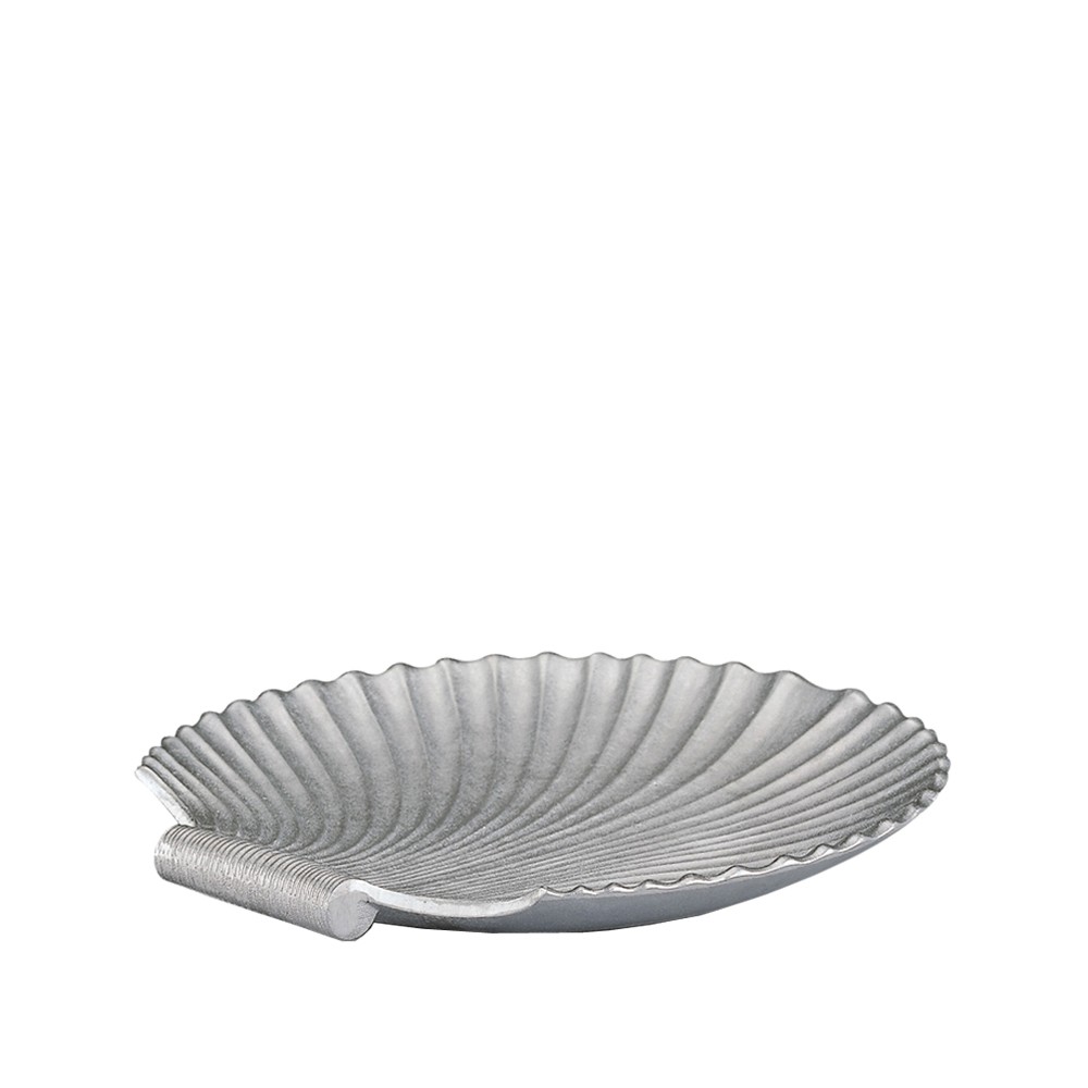 Byarums bruk Snäcka fågelbad Aluminium | Skandinavisk Design | Trädgårdstillbehör | Silverfärgad