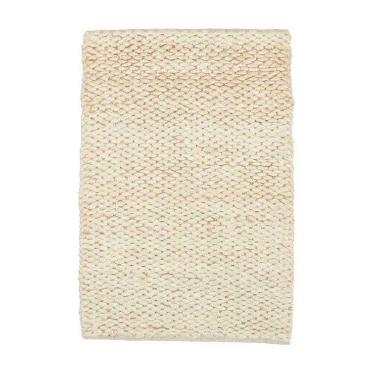 byNORD Sigrid matta 60x90 cm Snow | Skandinavisk Design | Jutemattor | Beige