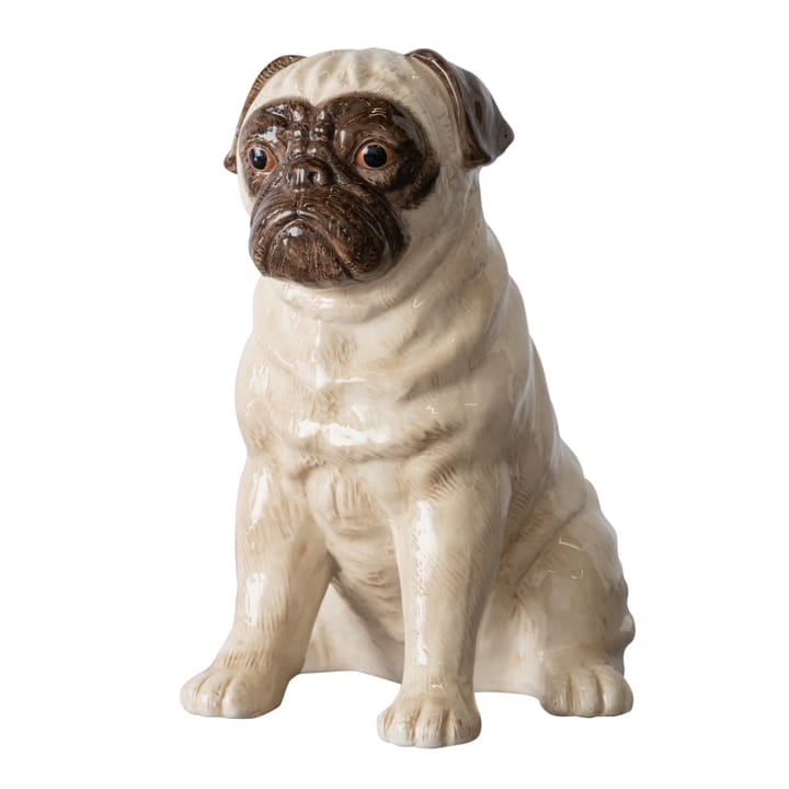 Big Pug dekoration 31 cm - Beige - Byon
