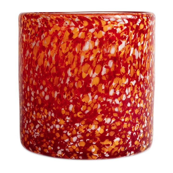 Calore ljuslykta M Ø15 cm - Red-orange - Byon