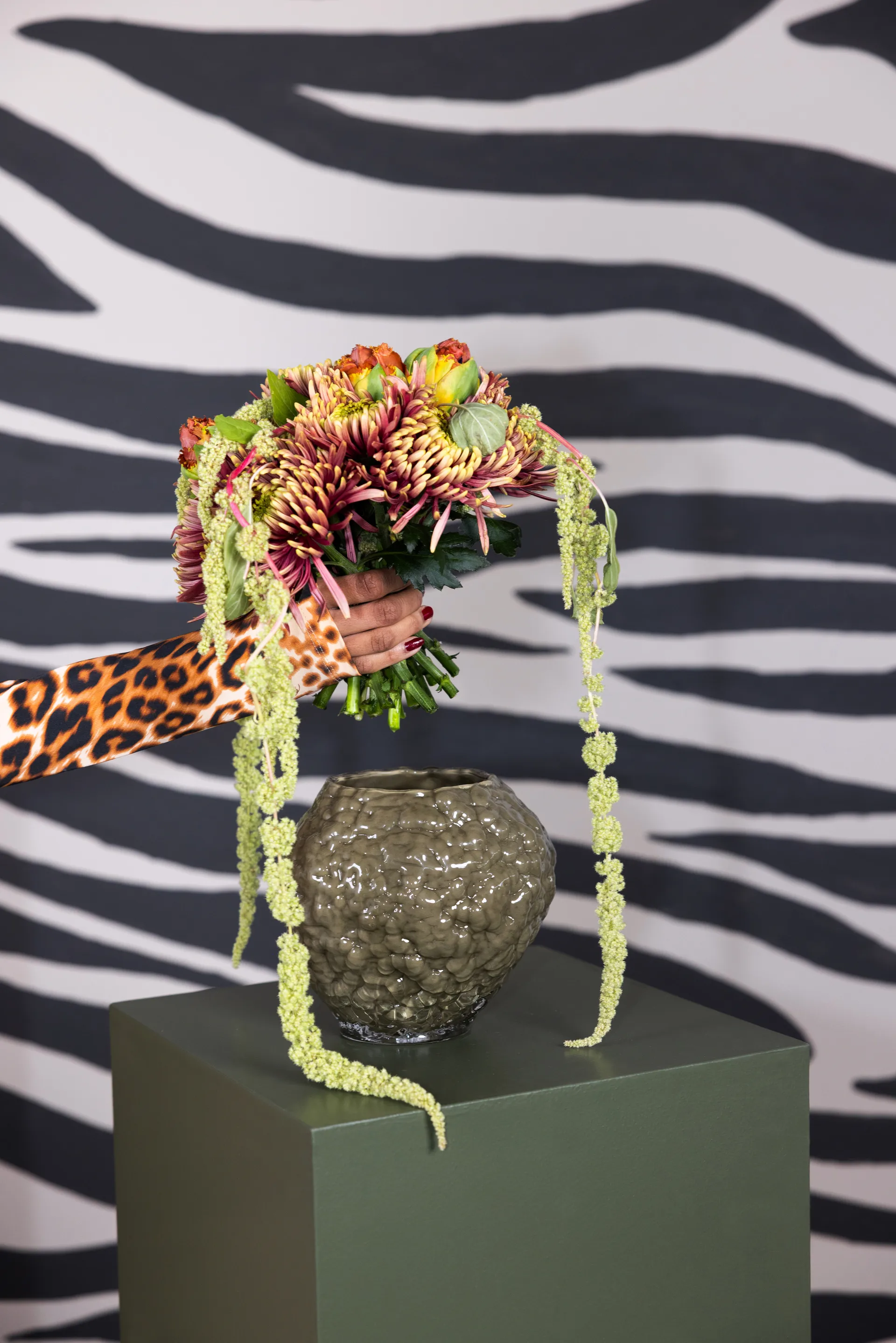 Corallo vas XS 19x17x17,5 cm, Grön Byon