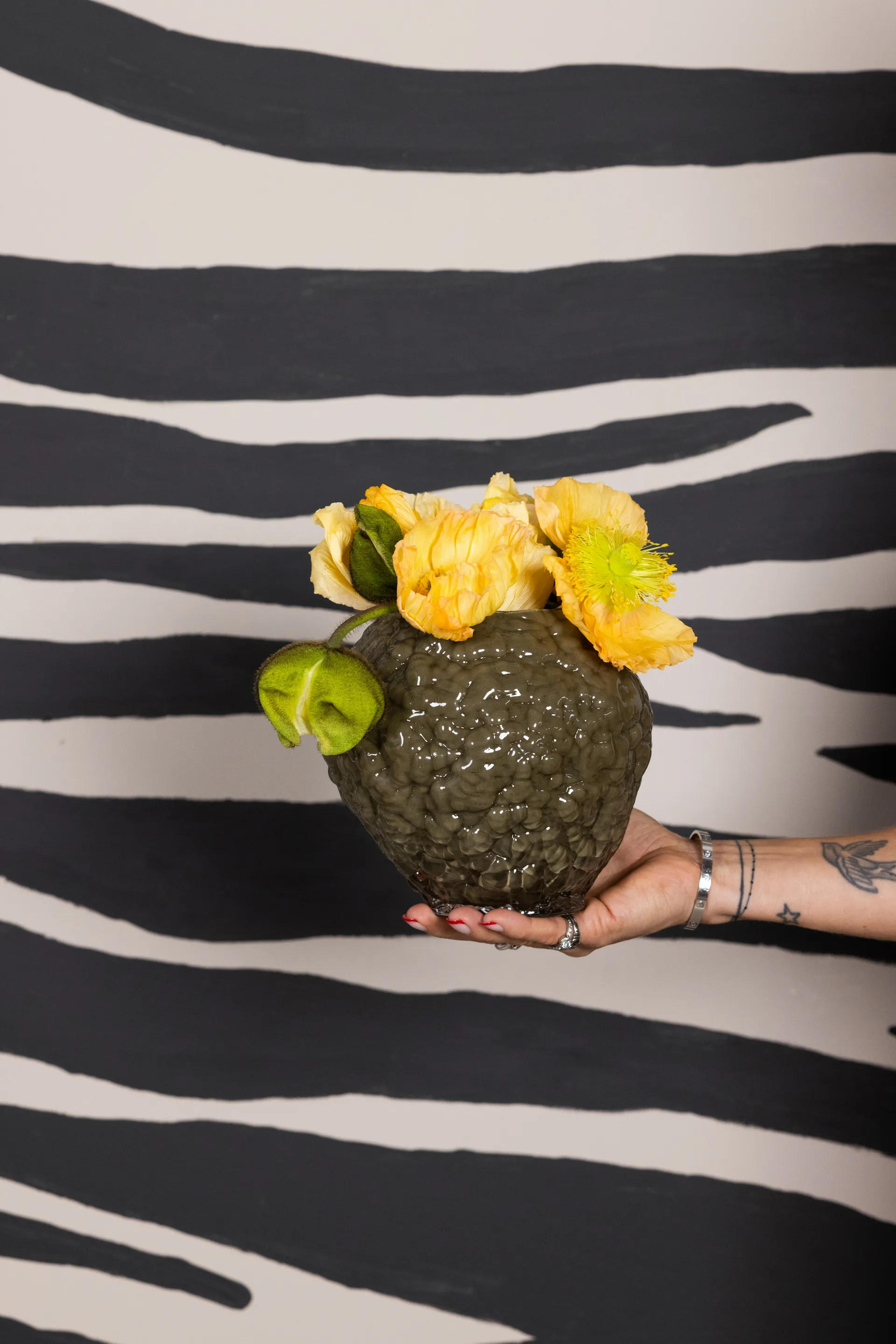 Corallo vas XS 19x17x17,5 cm, Grön Byon