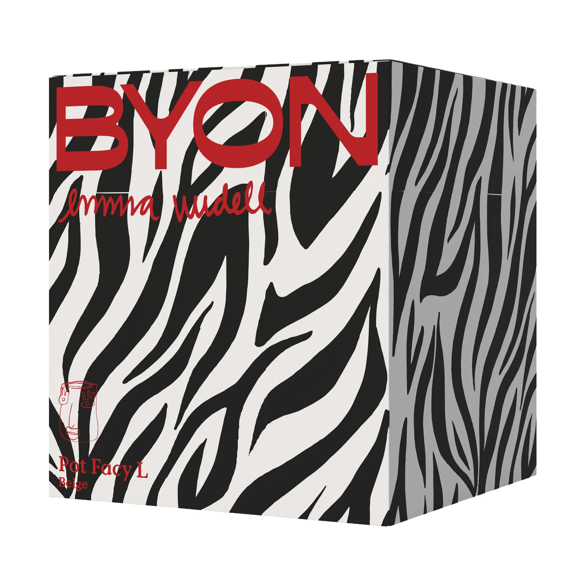 Facy kruka L 24x19x22 cm, Beige Byon