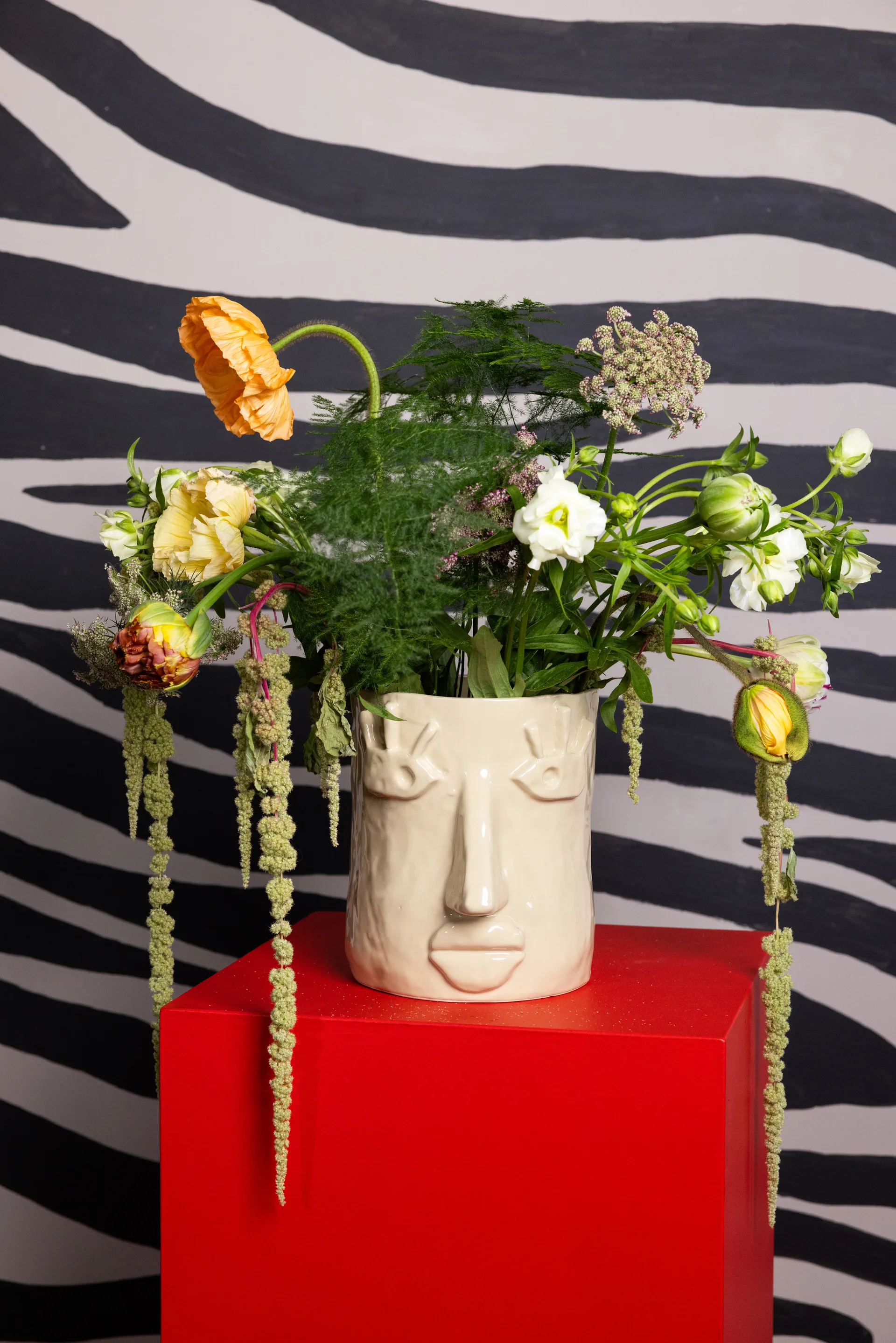 Facy kruka S 15,5x12x15 cm, Beige Byon