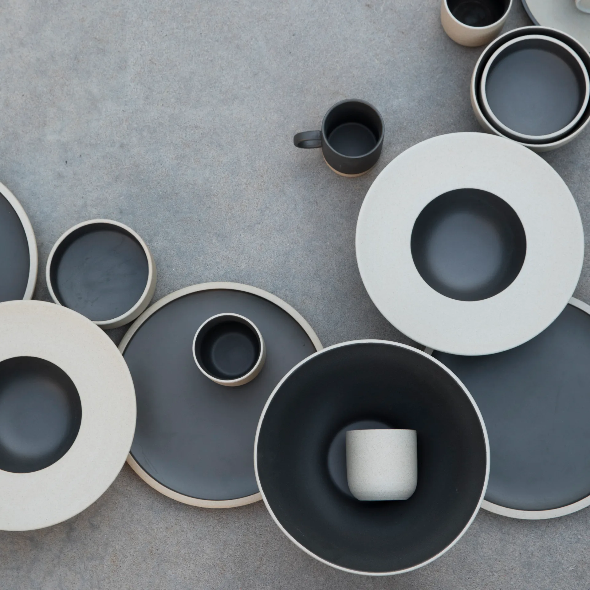 Fumiko sopptallrik, Beige-svart Byon