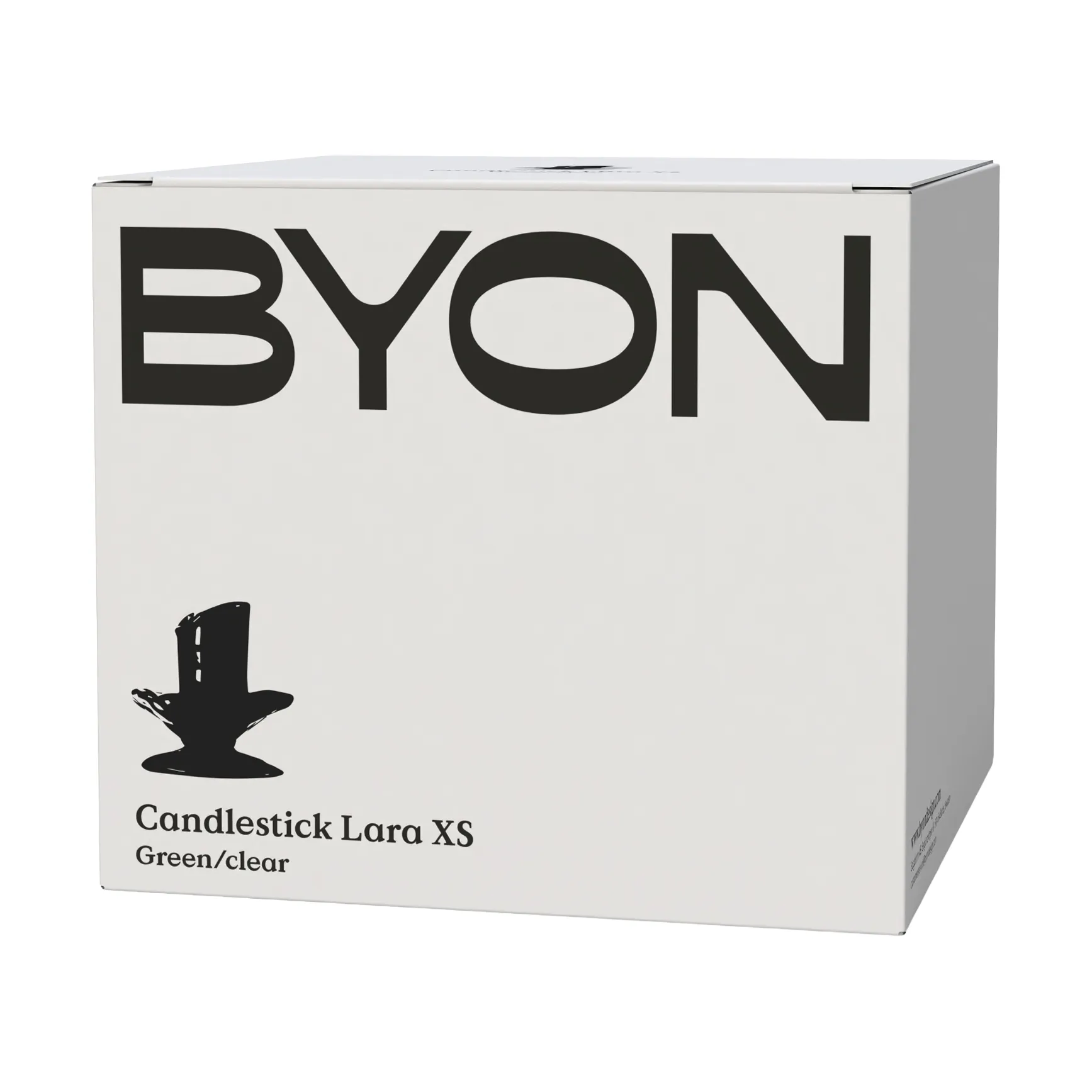 Lara ljusstake XS 9 cm, Orange-brown Byon