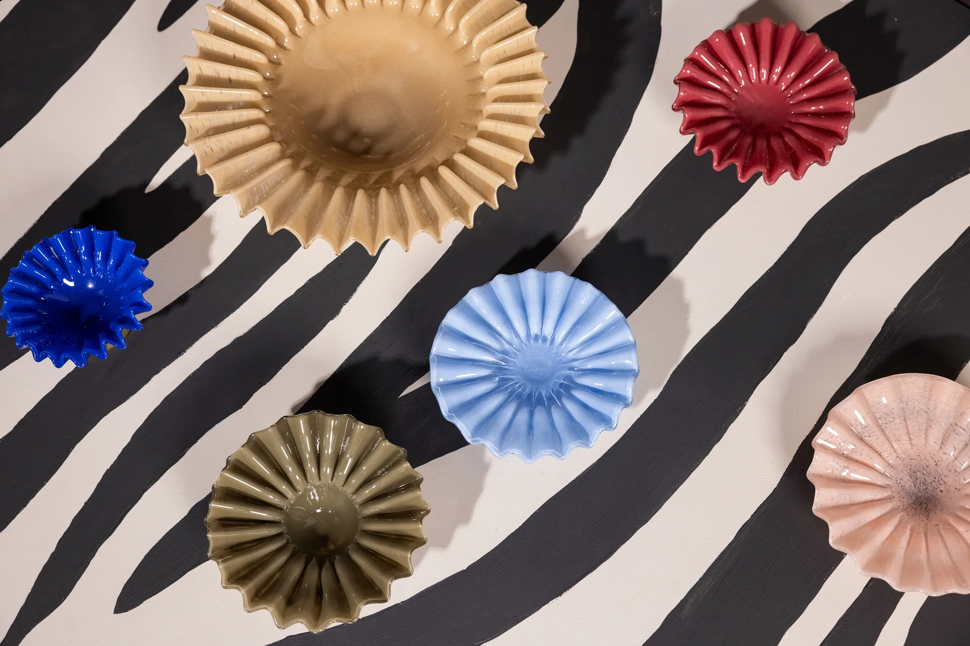 Lori skål M Ø18 cm, Grön-beige Byon