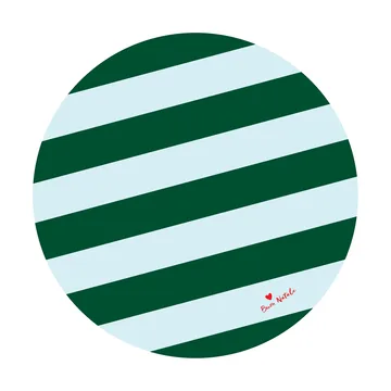 Love julgransmatta Ø100 cm - Grön-ljusblå - Byon