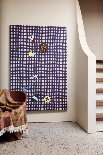 Mavi filt - Brun-beige-vinröd, 130x170 cm - Byon
