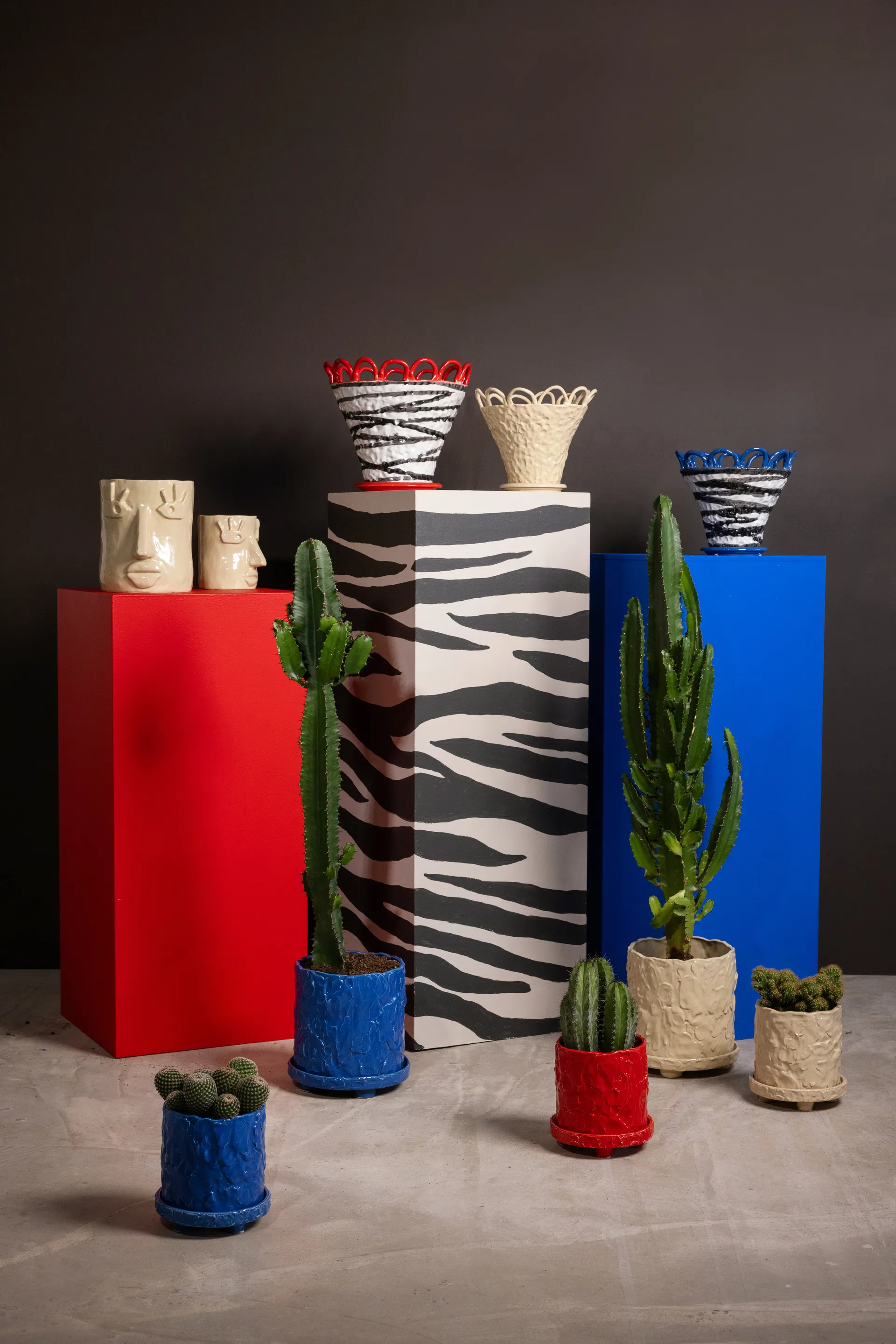 Muddy kruka L Ø23 cm, Blå Byon