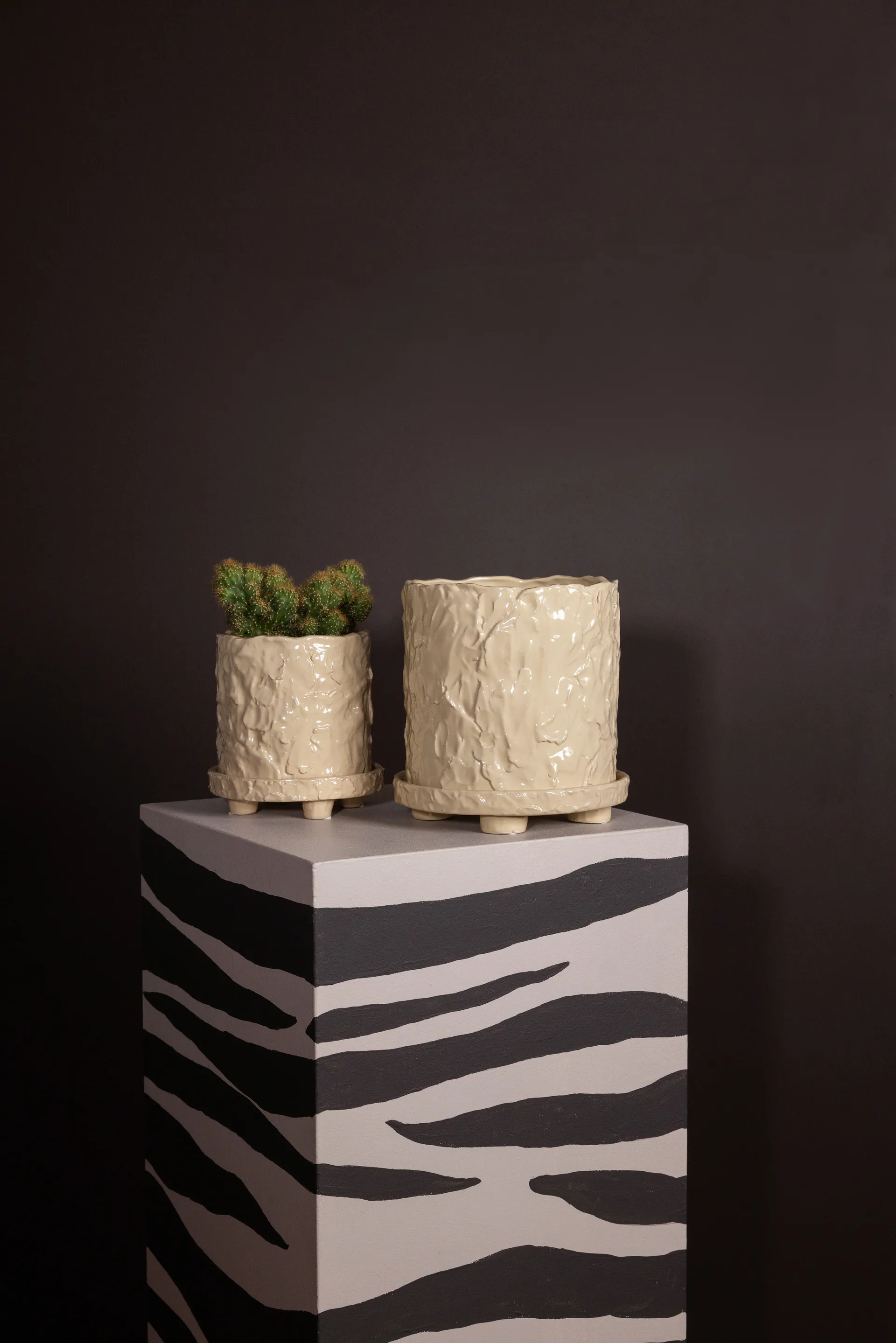 Muddy kruka S Ø17,5 cm, Beige Byon