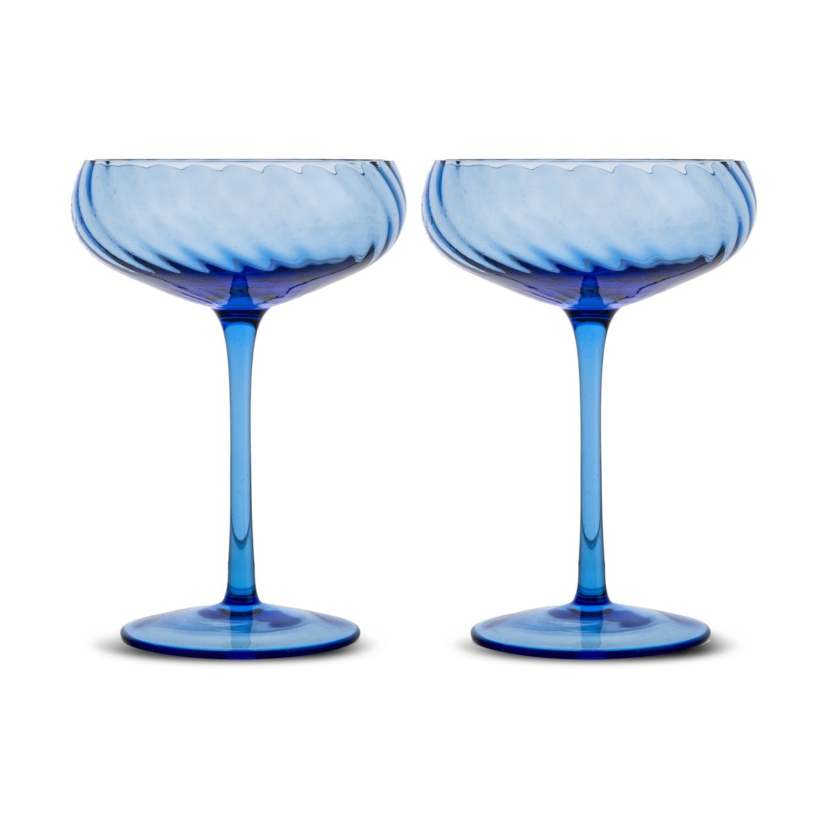 Byon Opacity champagnekupa 30 cl 2-pack Blå | Skandinavisk Design | Champagneglas | Blå