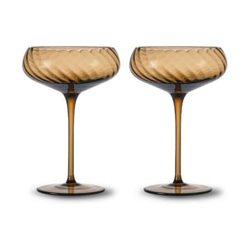 Opacity champagnekupa 30 cl 2-pack - Brun - Byon