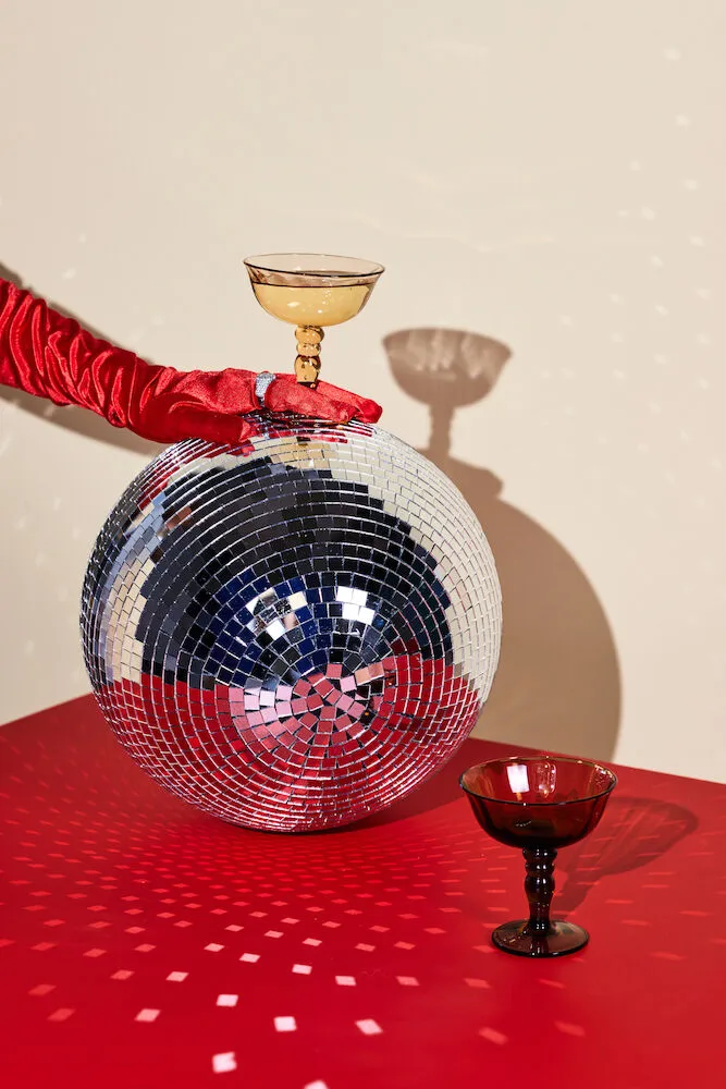 Opacity italiensk champagnekupa 15 cl 2-pack, Brun Byon