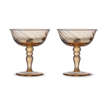 Opacity italiensk champagnekupa 15 cl 2-pack - Persika - Byon