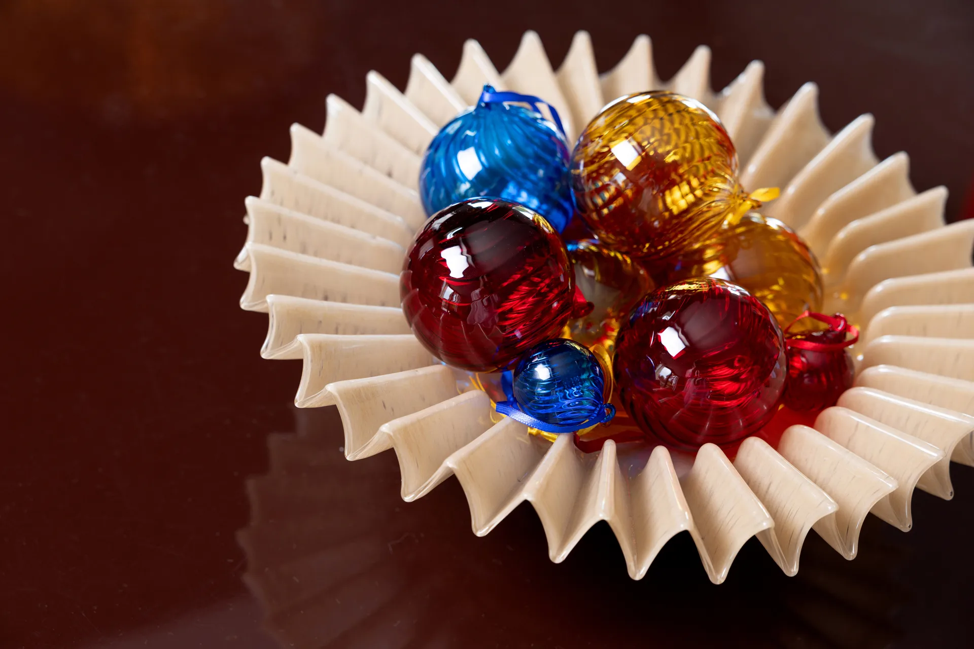 Opacity julgranskula XS Ø4 cm 4-pack, Blå Byon