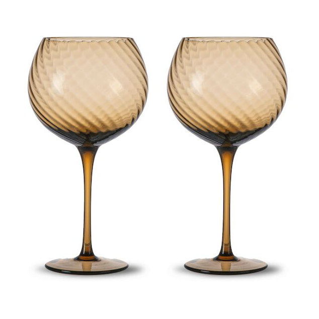 Byon Opacity vinglas 47 cl 2-pack Brun | Skandinavisk Design | Vinglas | Brun
