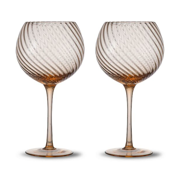 Byon Opacity vinglas 47 cl 2-pack Persika | Skandinavisk Design | Vinglas | Brun