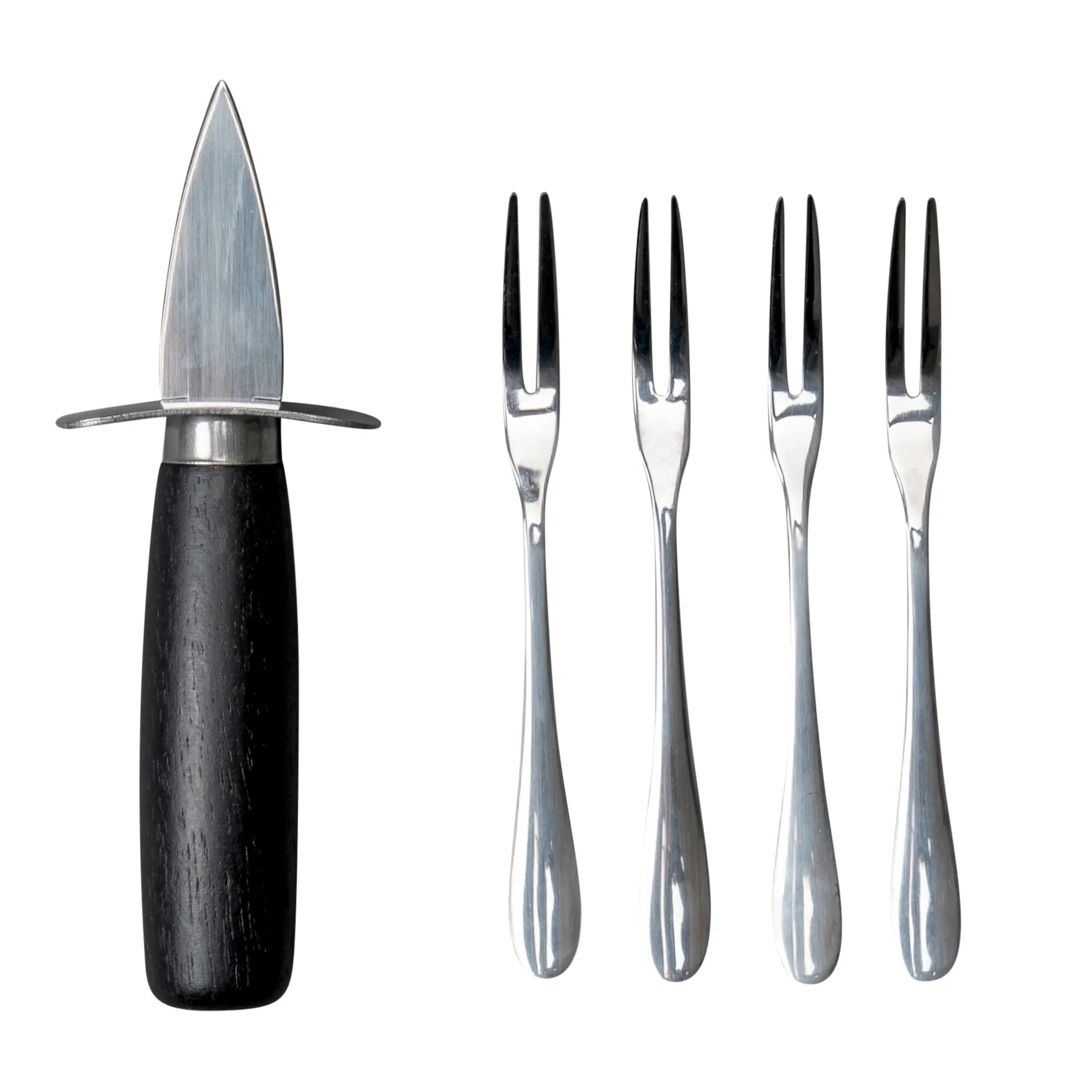 Ostrica oyster set, Svart-silver Byon